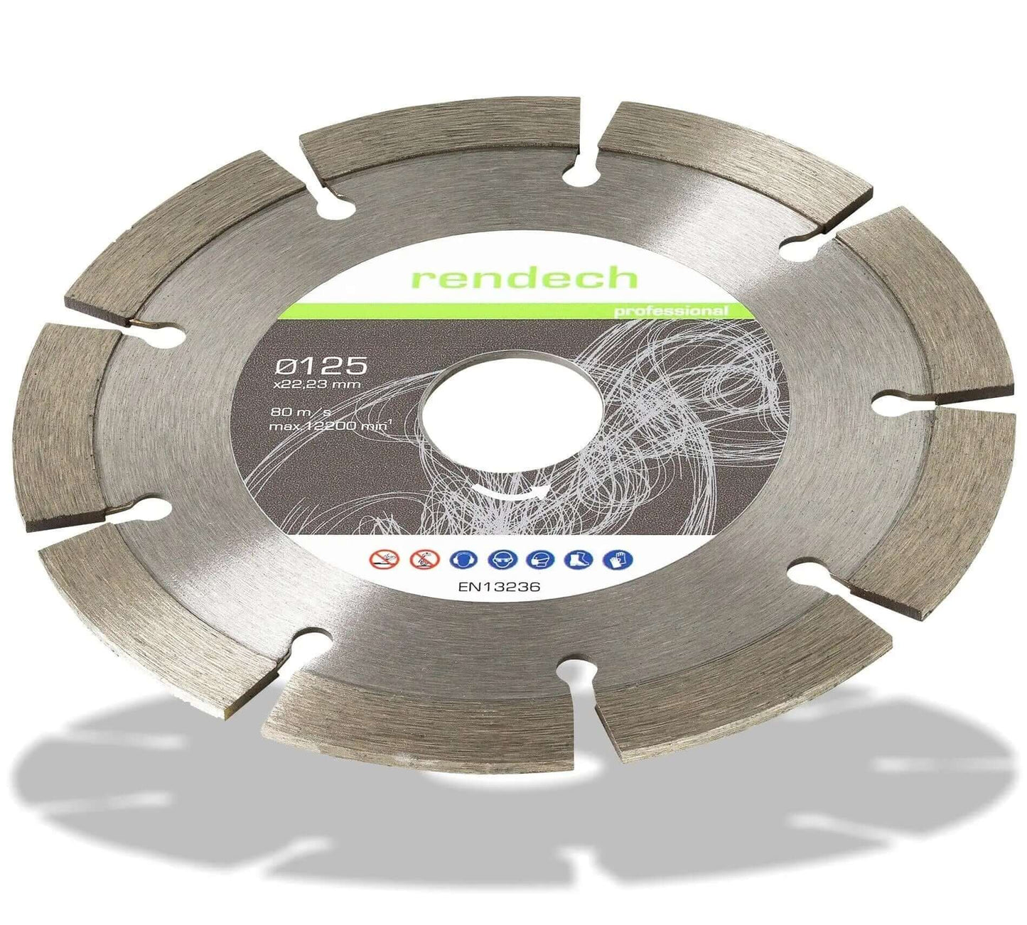 Diamanttrennscheibe 125 mm für Beton und Stein, Profi Qualität, hohe Schneidleistung, langlebig und effizient.