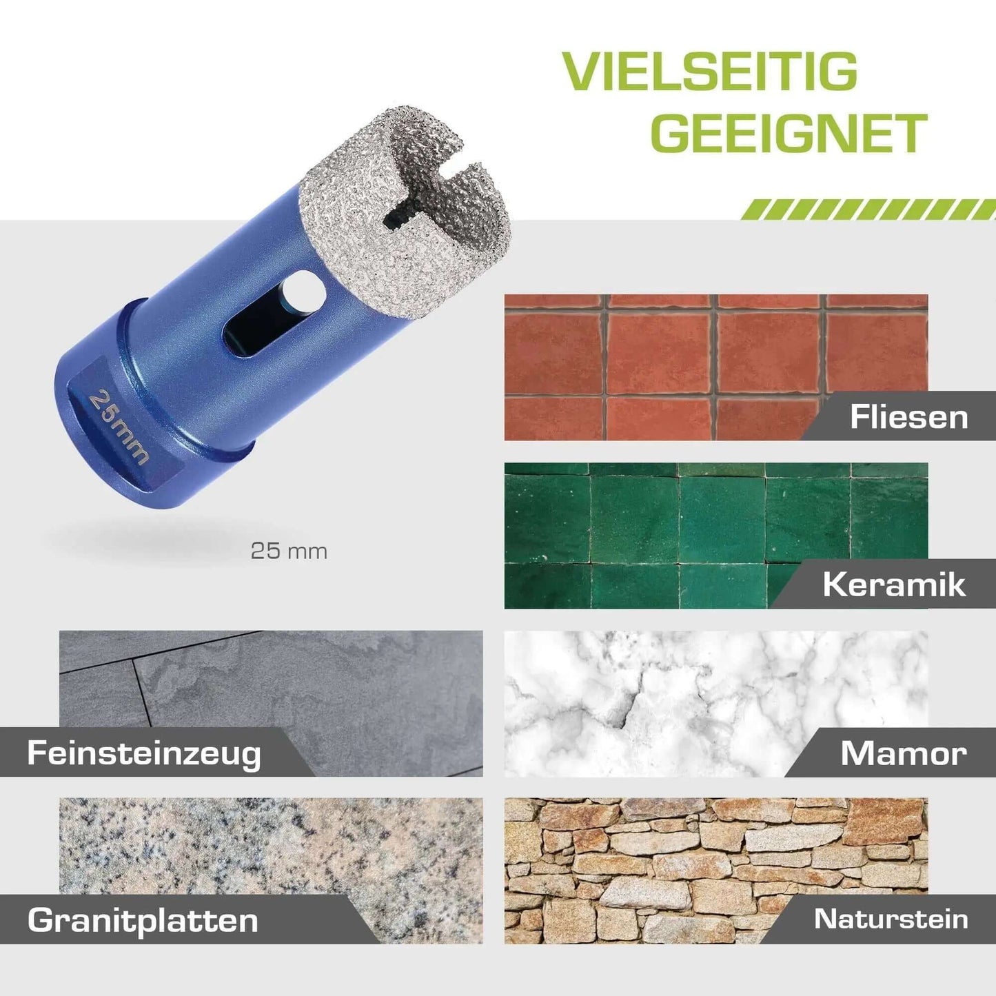 Profi Fliesenbohrer 25 mm M14 - rendech®