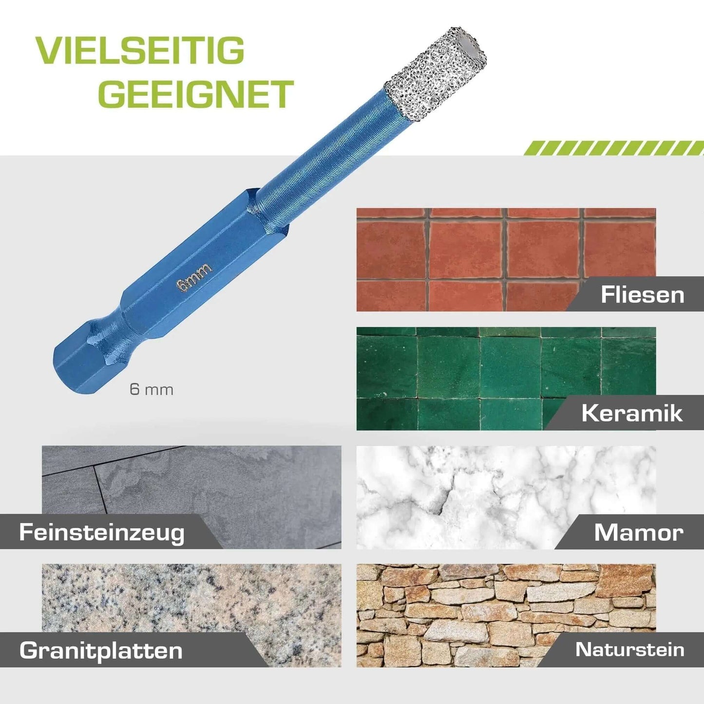 Profi Diamantbohrer 6mm BIT - rendech®