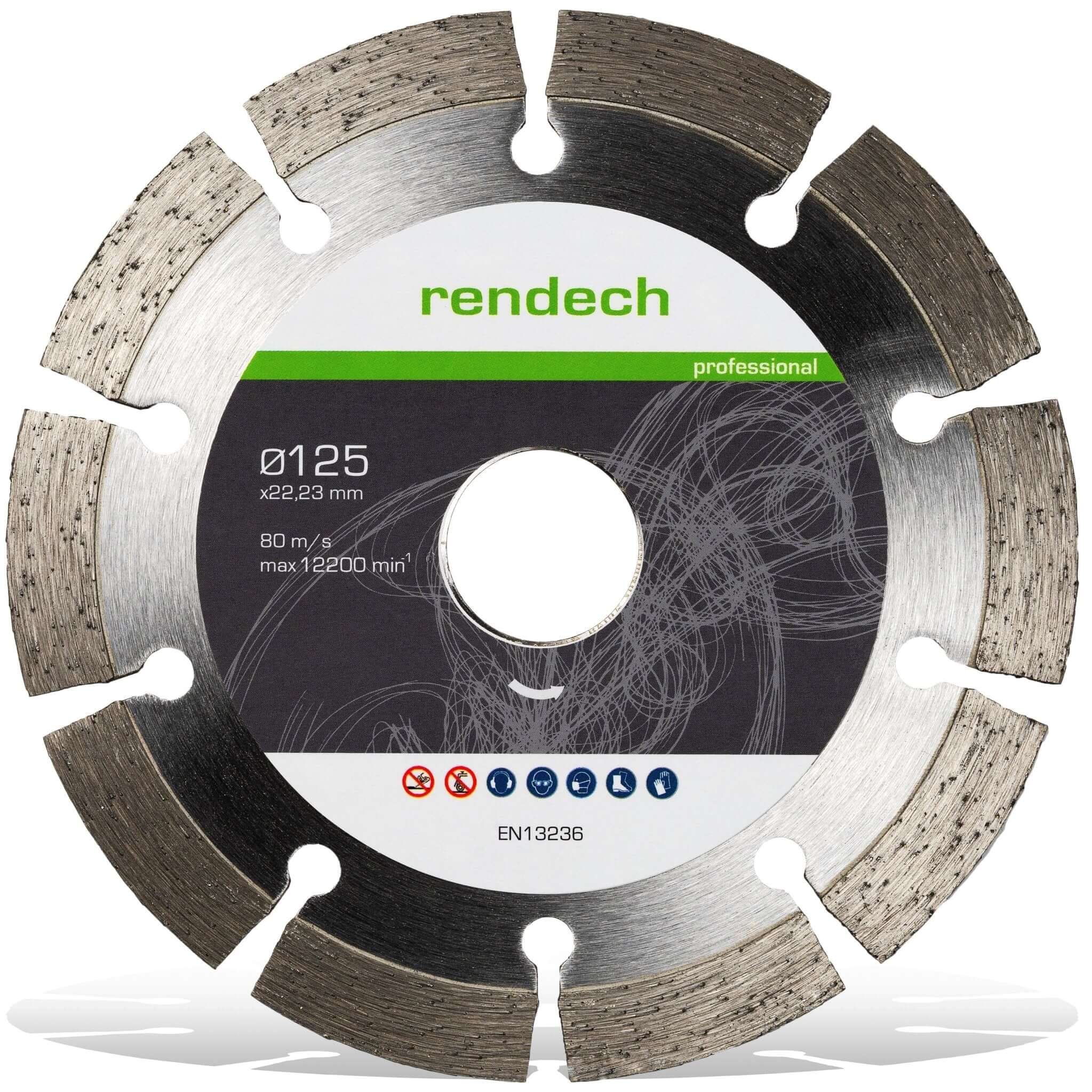 Diamant Trennscheibe 125 mm für präzise Schnitte in verschiedenen Materialien, ideal für Winkelschleifer.