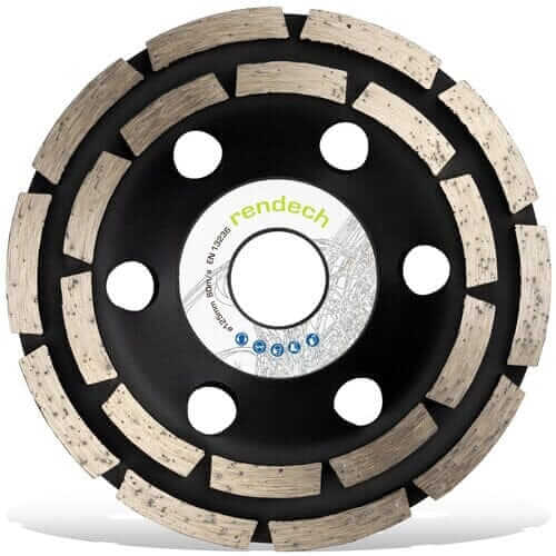 Diamantschleiftopf für Winkelschleifer, ideal für präzises Schleifen von Beton und Naturstein.