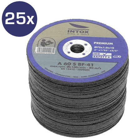INTOX Trennscheibe 75 mm für Metall, Edelstahl uvm. - 25 Stück Paket