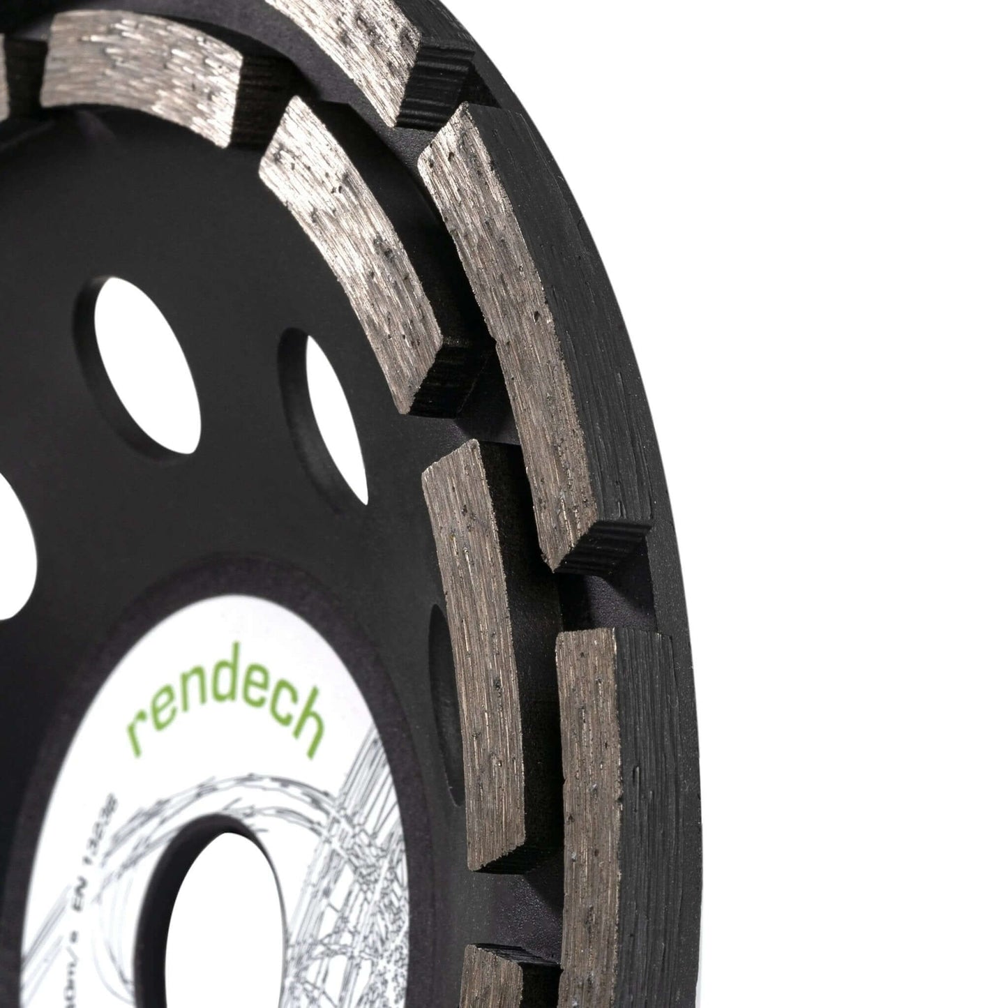 Betonschleifer 180mm Schleifteller für Estrich und Beton, hochqualitative Segmente für effizientes Schleifen.