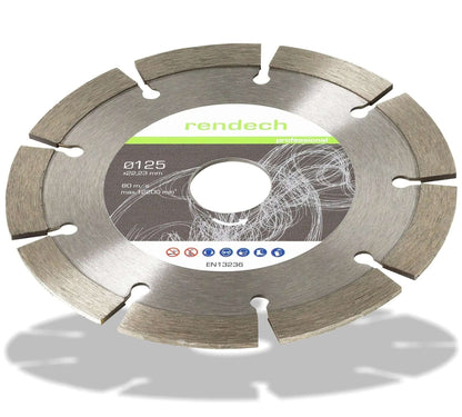 Diamanttrennscheibe 125 mm für Beton und Stein, Profi Qualität, hohe Schneidleistung, langlebig und effizient.