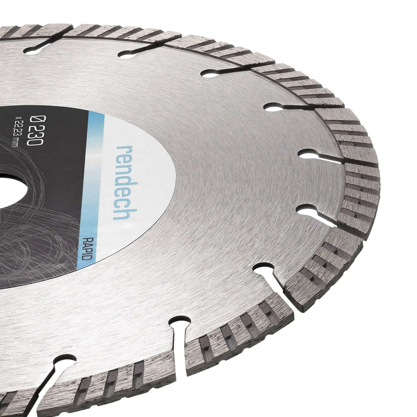 2x Beton Trennscheibe 230 mm für Winkelschleifer mit Turbo Segmenten für hohe Schneidleistung.