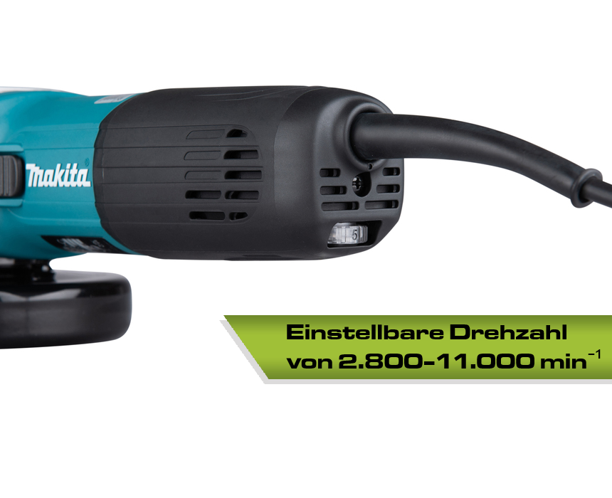 Makita Winkelschleifer mit Drehzahlregelung