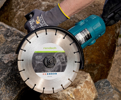 Praxis: rendech Profi Diamantscheibe 230mm im Einsatz