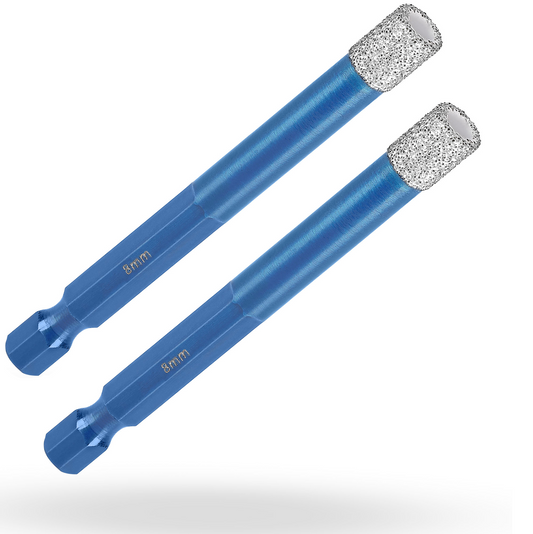 2x Profi Diamantbohrer 8 mm BIT - rendech® Diamantwerkzeuge