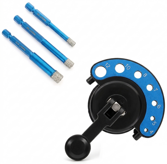 Fliesenboher SET mit Anbohrhilfe