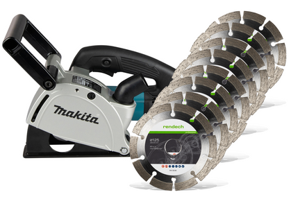 Makita Mauernutfräse SG1251J - Set mit 8x Diamantscheiben
