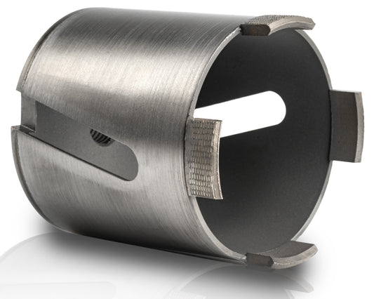 Matrix Diamantbohrkrone 82 mm aus Stahl, ideal für bohren von Beton und Mauerwerk, professionelle Qualität.