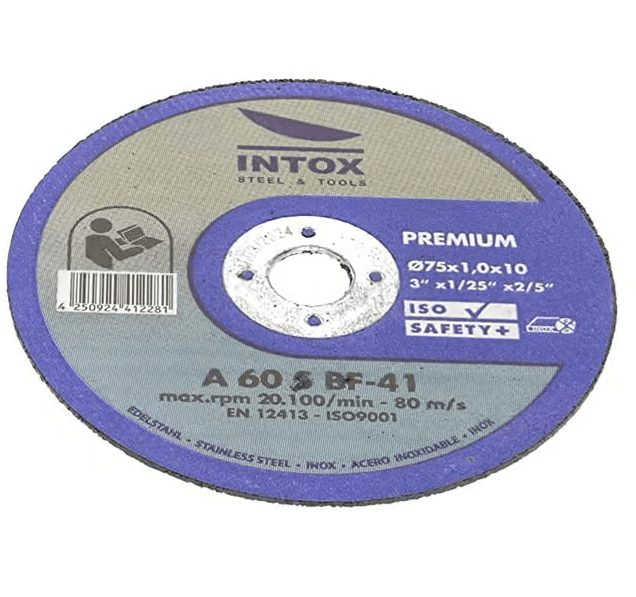 INTOX Trennscheibe 75 mm für Metall, Edelstahl uvm. - Premium Flexscheibe für Winkelschleifer