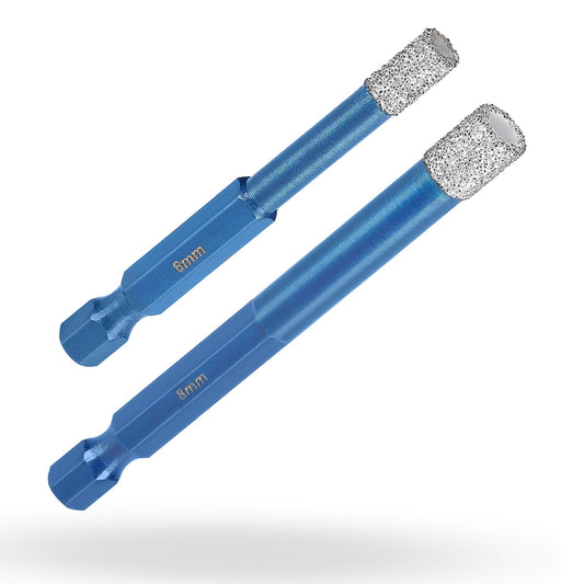 Set Profi Diamantbohrer 6mm 8 mm BIT - rendech® Diamantwerkzeuge