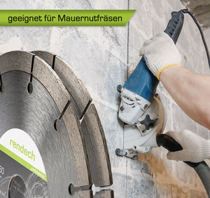 2x Profi Diamanttrennscheibe 150 mm für Beton, Stein uvm. Diamanttrennscheibe rendech 