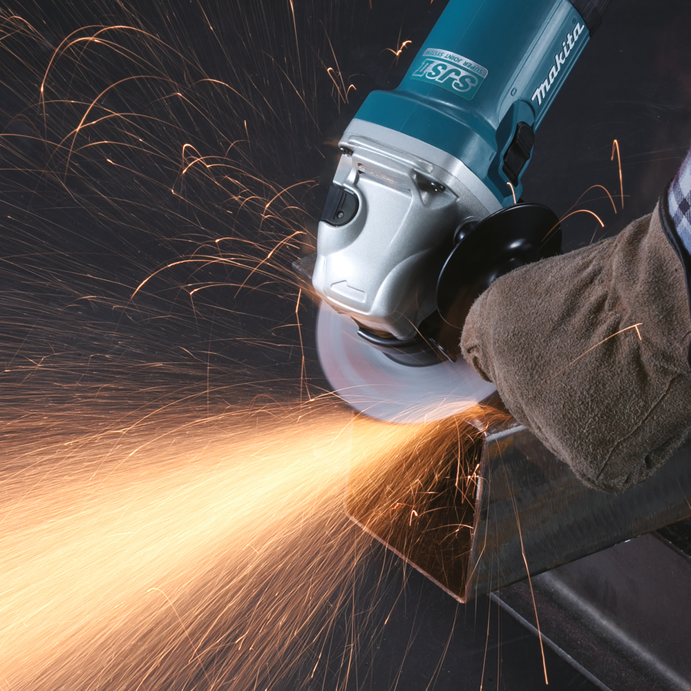Makita Winkelschleifer 125 mm 1400 W - All-in-One Set