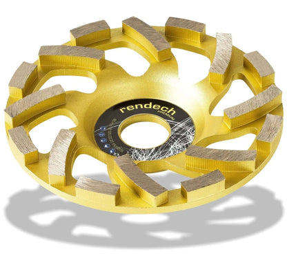 Premium Diamanttopfscheibe 125 mm mit Turbo-Segmenten für Beton und Natursteinbearbeitung