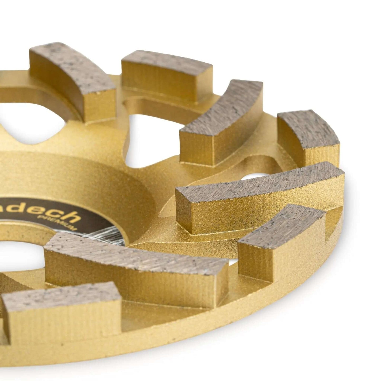 Premium Diamanttopfscheibe 125 mm für Beton und Granit mit turbo Segmenten.