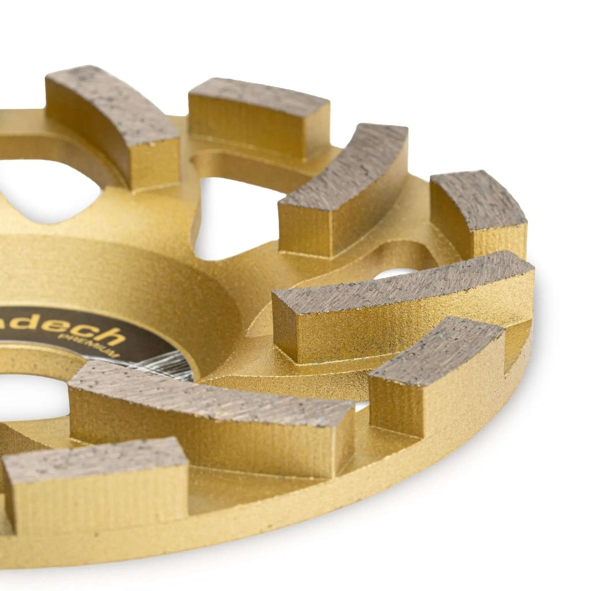 Premium Diamanttopfscheibe 125 mm für Beton und Granit mit turbo Segmenten.