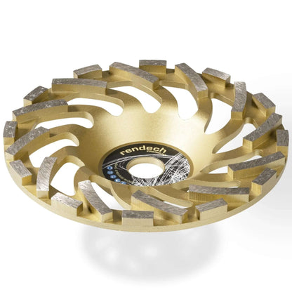 Profi Diamant Topfscheibe 180 mm für Beton und Granit mit Turbo-Segmenten für hohe Leistung