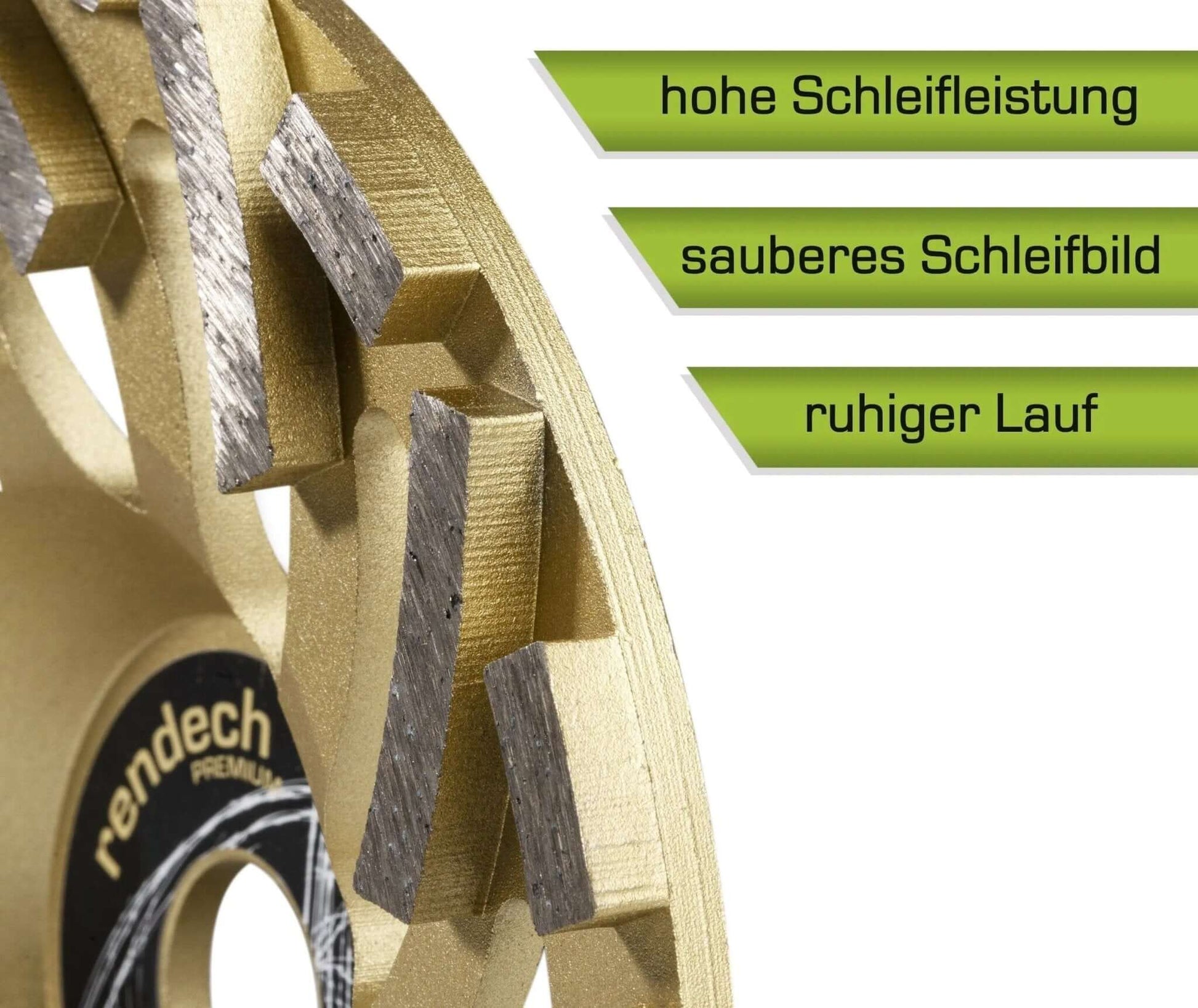 Profi Diamant Topfscheibe 180 mm mit hoher Schleifleistung und ruhigem Lauf, ideal für Beton und Naturstein.