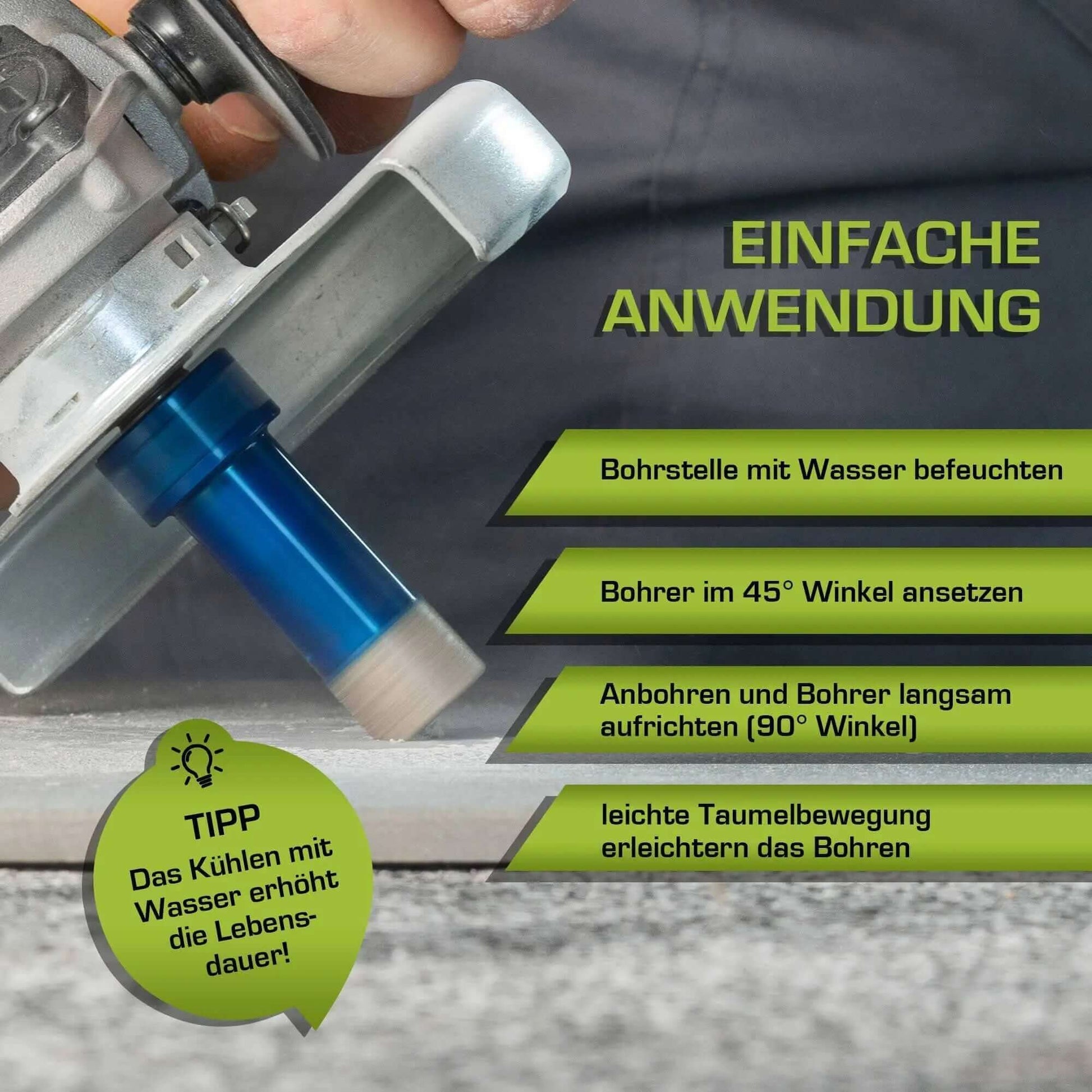 Profi Fliesenbohrer 25 mm M14 - rendech®