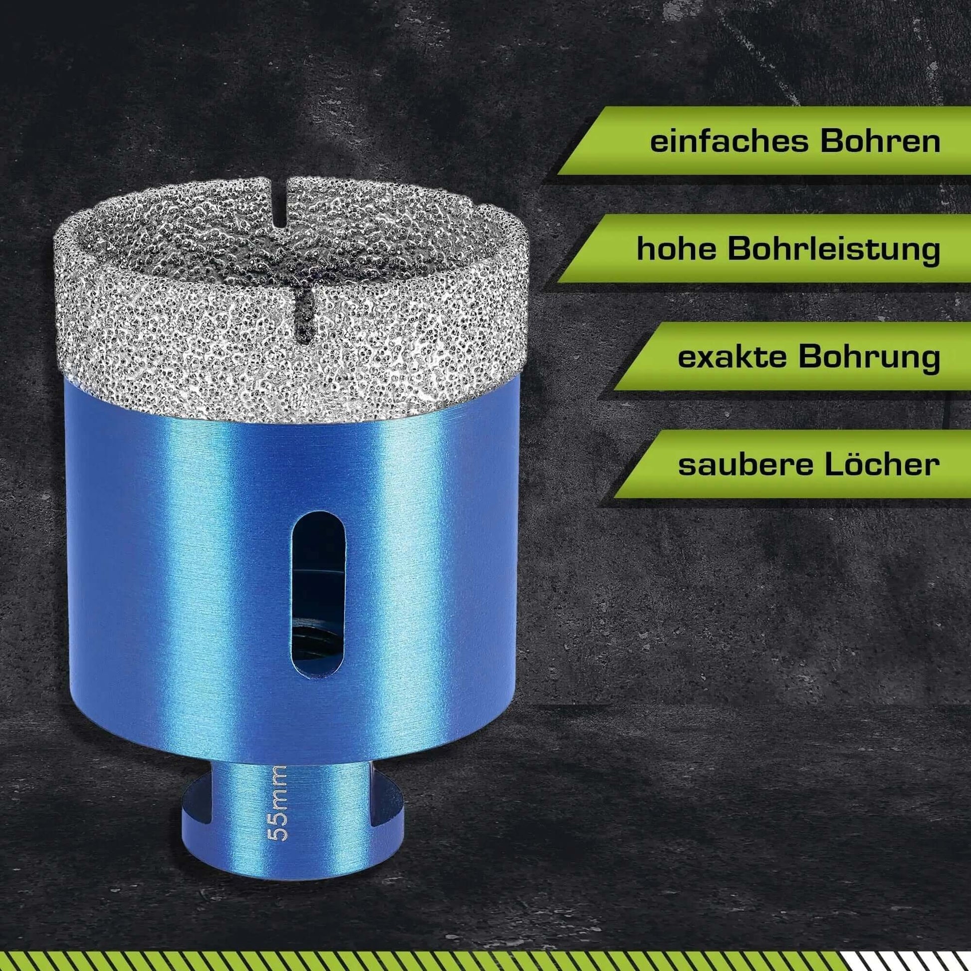 Profi Fliesenbohrer 55mm M14 - rendech®