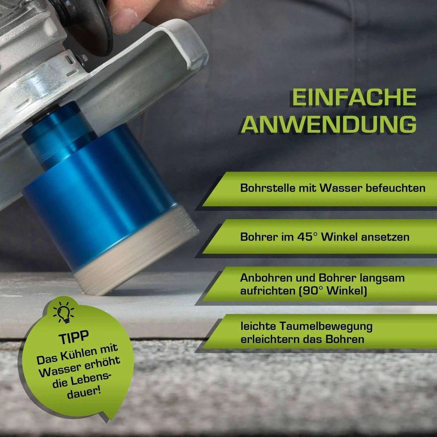 Profi Fliesenbohrer 68mm M14 - rendech®