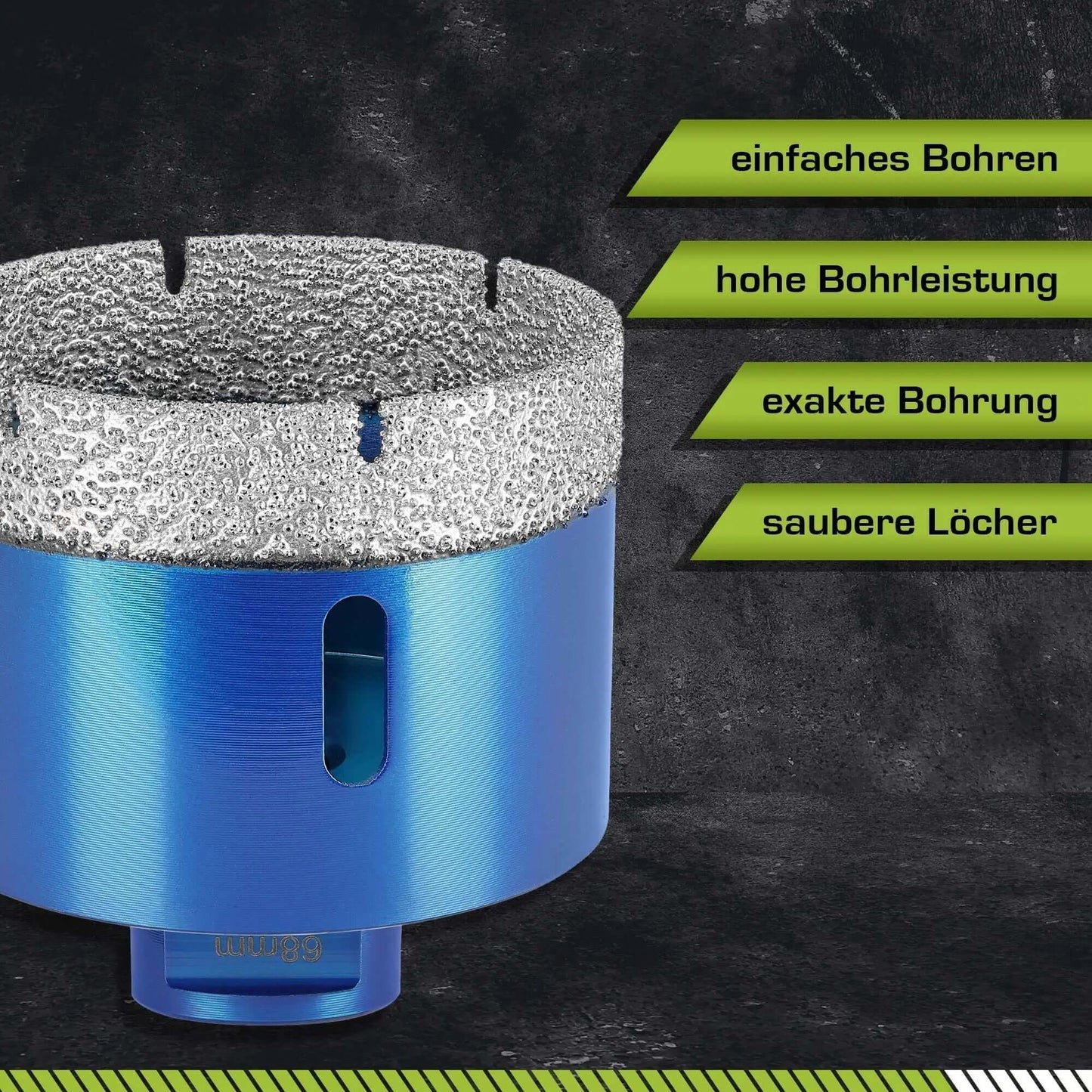 Profi Fliesenbohrer 68mm M14 - rendech®