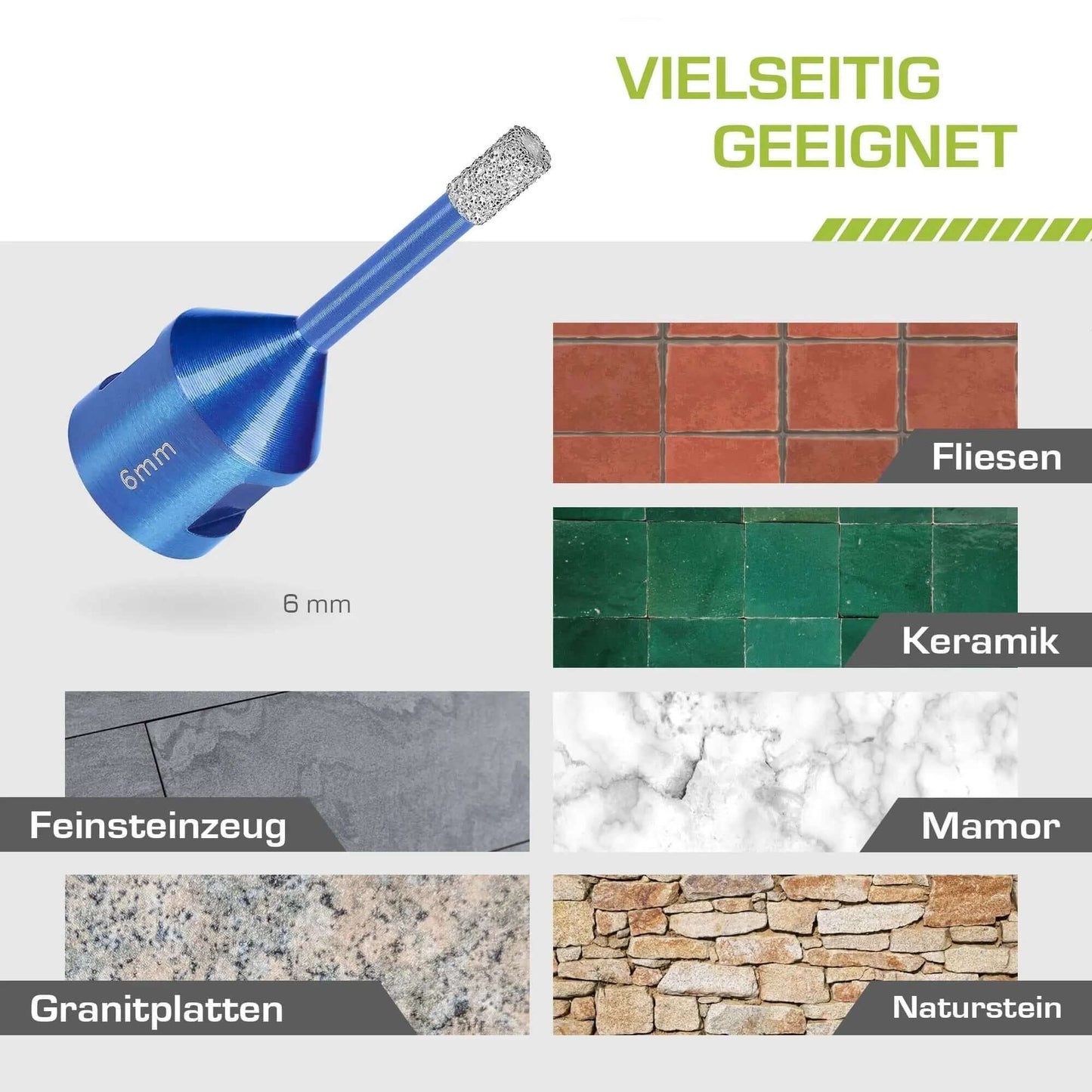 Profi Fliesenbohrer 6mm M14 - rendech®