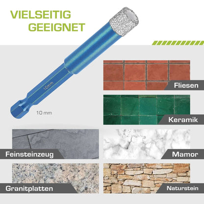 Profi Diamantbohrer 10 mm BIT - rendech®