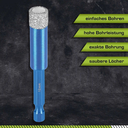 Profi Diamantbohrer 12 mm BIT - rendech®