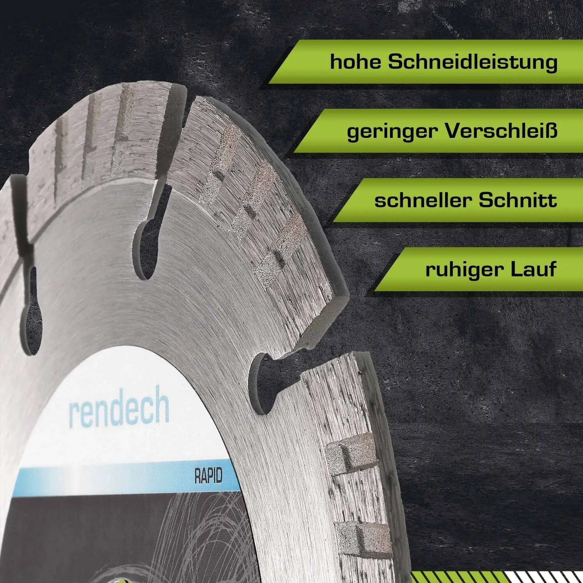 Turbo Diamant Flexscheibe 125 mm mit hoher Schneidleistung und geringem Verschleiß für schnelles und ruhiges Schneiden.