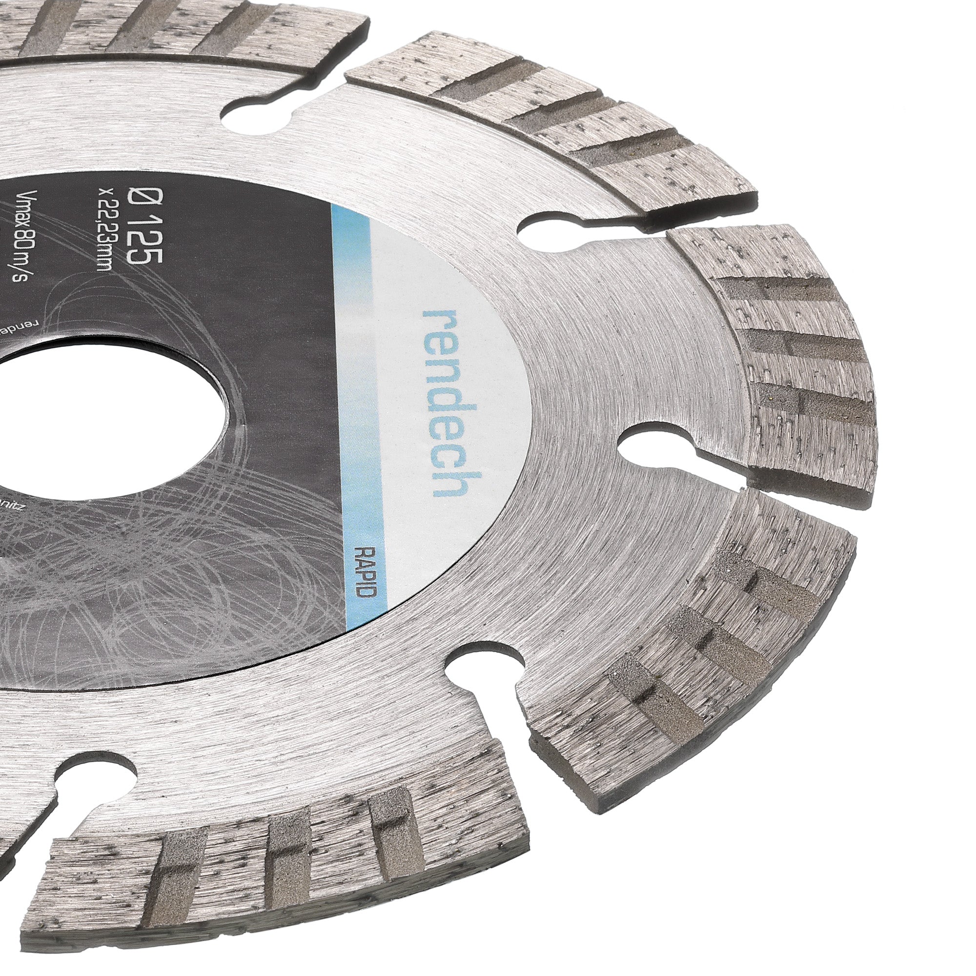 Turbo Diamanttrennscheibe 125 mm für | Granit, Beton, Stein rendech®