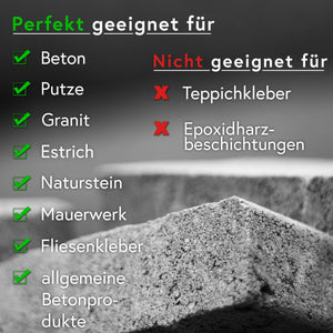 Schleifen und Fräsen von Beton, Estrich, Granit, Naturstein, Putz, Stein